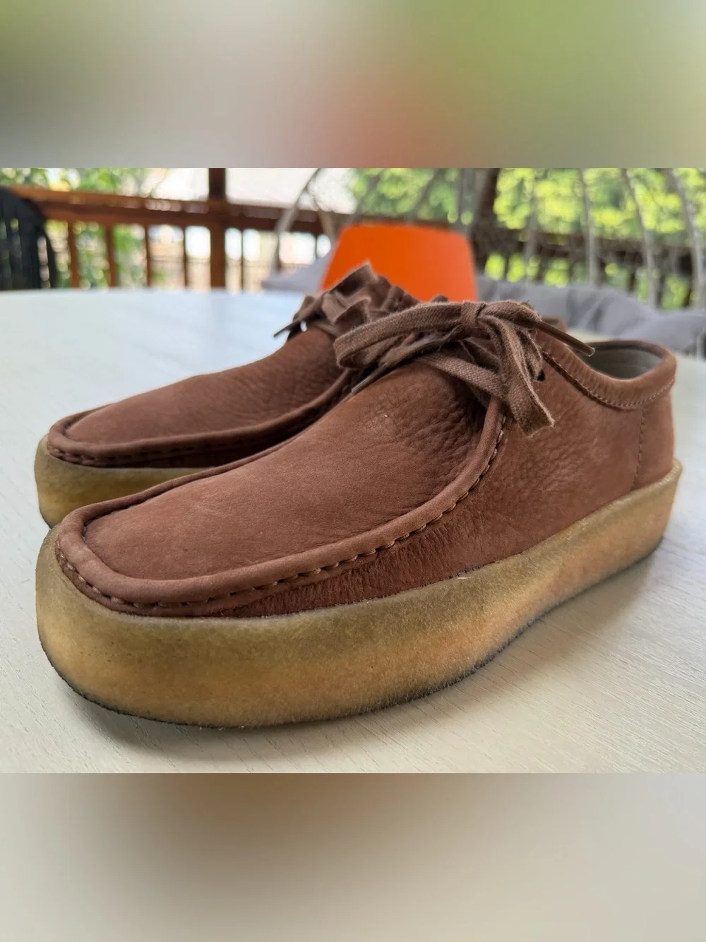 Clarks Mens Shoes Wallabee Cup Tan Nubuck 9.5 26167989